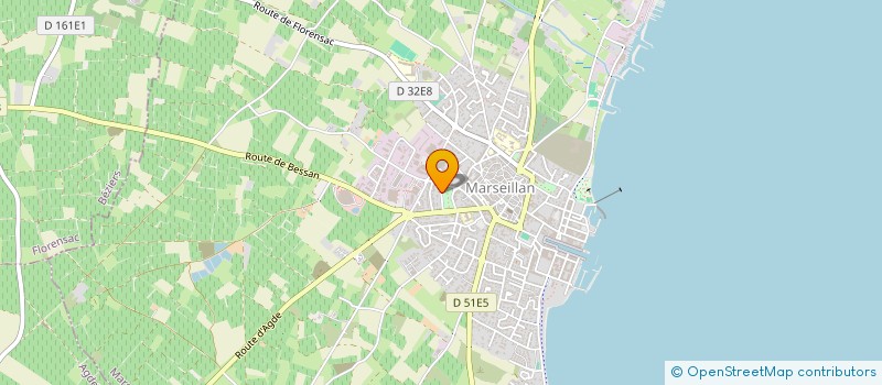 localisation de l'entreprise SCI LA TRIBU à MARSEILLAN