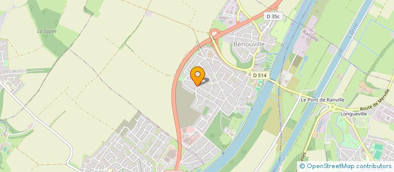 localisation de l'entreprise SCI LA TRIBU  BENOUVILLE