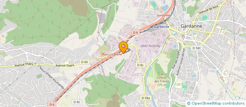 localisation de l'entreprise SCI LA TRIBU M  GARDANNE