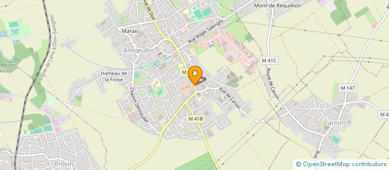 localisation de l'entreprise SCI LA TRIBUNE  ANNULLIN