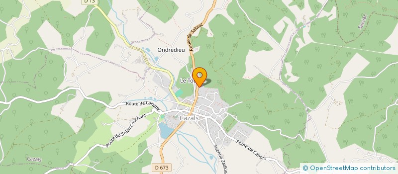 localisation de l'entreprise SCI LA TRIGODINA  CAZALS