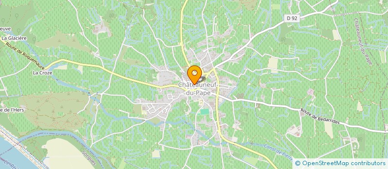 localisation de l'entreprise SCI LA TRILOGIE  CHATEAUNEUF-DU-PAPE