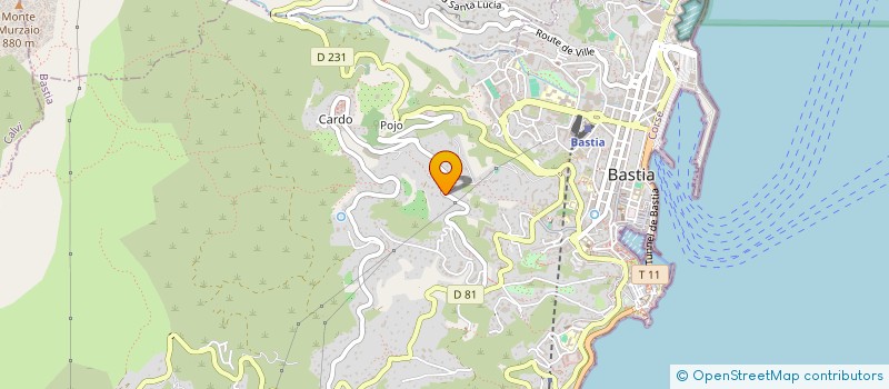 localisation de l'entreprise SCI LA TRINCERA à BASTIA