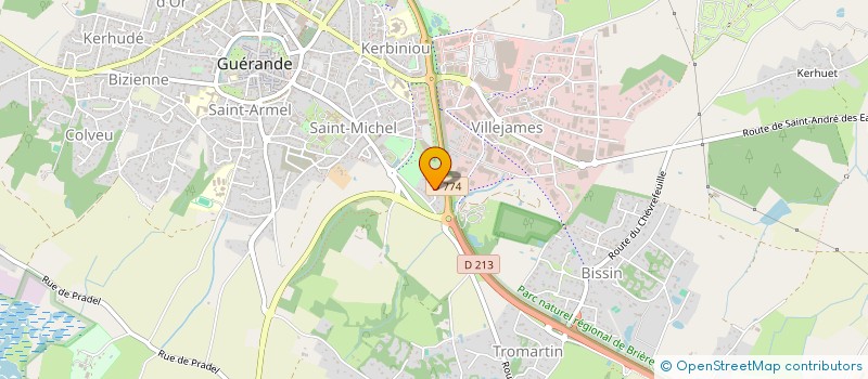 localisation de l'entreprise SCI LA TRINITE  GUERANDE