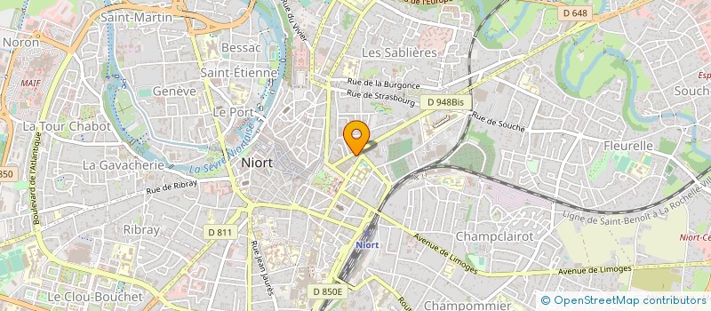 localisation de l'entreprise SCI LA TRIOULAISE à NIORT