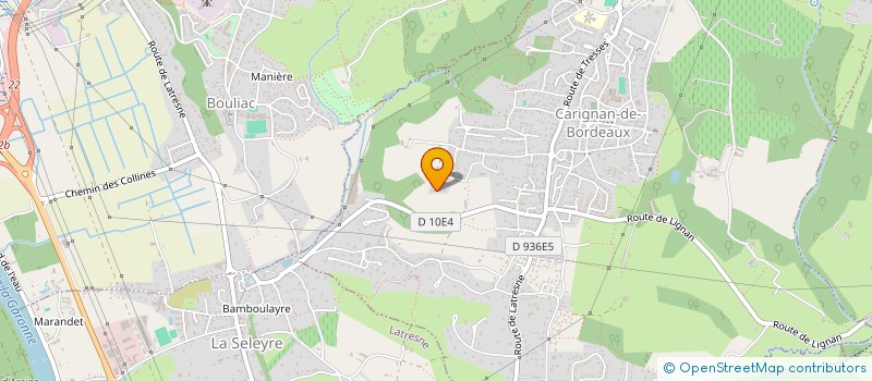 localisation de l'entreprise SCI LA TRIPLE ENCEINTE  CARIGNAN-DE-BORDEAUX