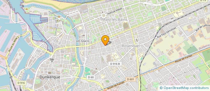 localisation de l'entreprise SCI LA TRISYNTHOISE à DUNKERQUE