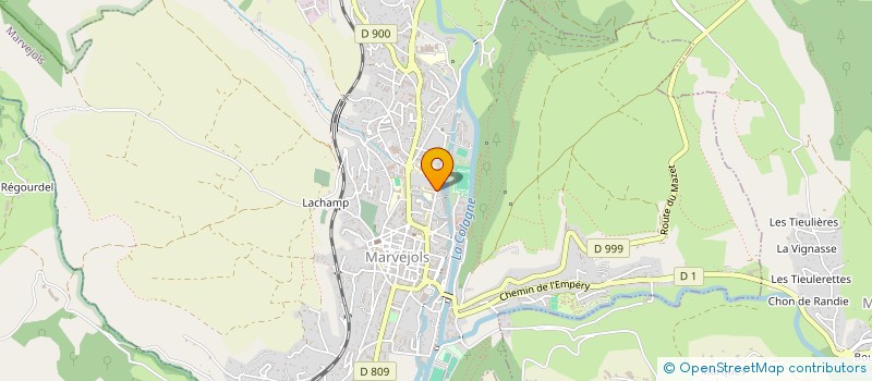 localisation de l'entreprise SCI LA TRIVALLE  MARVEJOLS