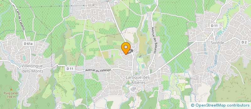 localisation de l'entreprise SCI LA TRIZAGUE  LAROQUE-DES-ALBERES