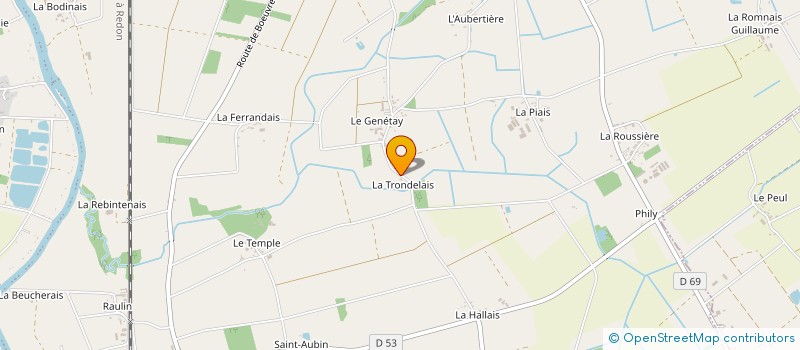 localisation de l'entreprise SCI LA TRONDELAIS  GUIPRY-MESSAC