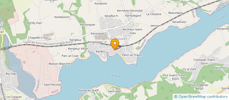 localisation de l'entreprise SCI LA TROUVAILLE  GUIPAVAS