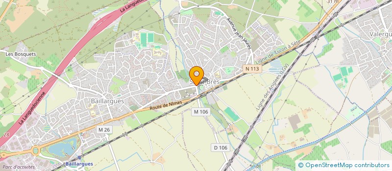localisation de l'entreprise SCI LA TRUFFERAIE DU MAS DIEW à BAILLARGUES