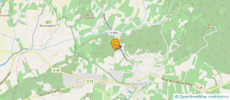 localisation de l'entreprise SCI LA TRUFFIERE  TAULIGNAN