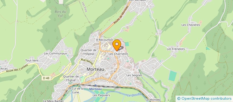 localisation de l'entreprise SCI LA TUILERIE  MORTEAU