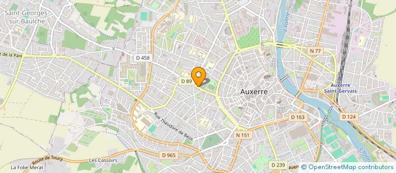 localisation de l'entreprise SCI LA TUILERIE à AUXERRE