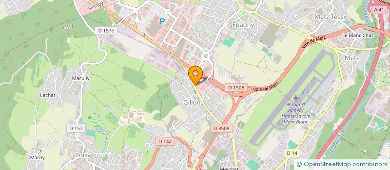 localisation de l'entreprise SCI LA TUILERIE  EPAGNY METZ-TESSY