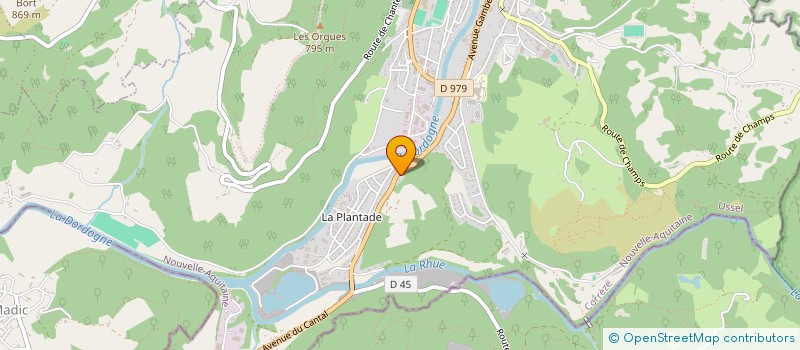 localisation de l'entreprise SCI LA TUILERIE  BORT LES ORGUES