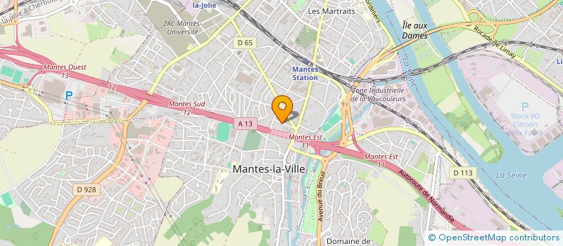 localisation de l'entreprise SCI LA TUILERIE  MANTES-LA-VILLE