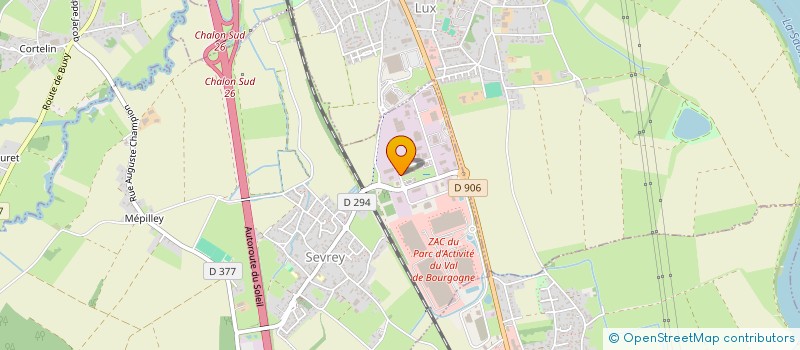 localisation de l'entreprise SCI LA TUILERIE  SEVREY