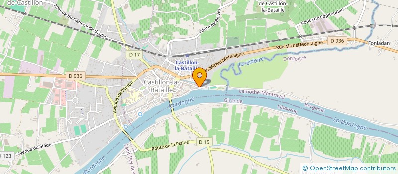 localisation de l'entreprise SCI LA TUILIERE  CASTILLON-LA-BATAILLE