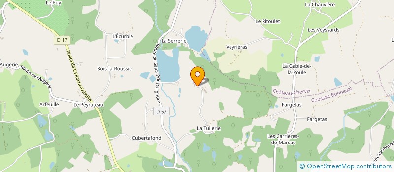 localisation de l'entreprise SCI LA TUILIERE  ST YRIEIX LA PERCHE