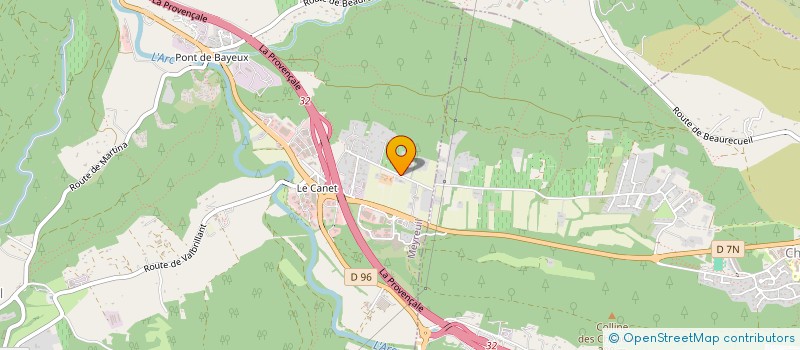 localisation de l'entreprise SCI LA TUILIERE DU CANET  MEYREUIL