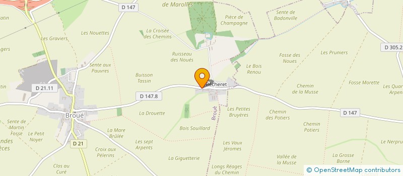 localisation de l'entreprise SCI LA TUILLERIE à BROUE