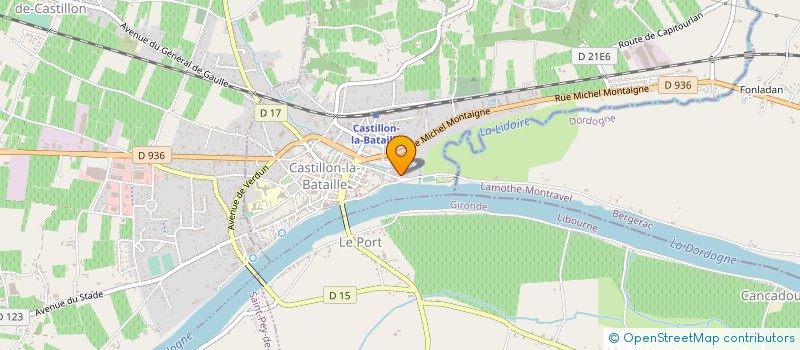 localisation de l'entreprise SCI LA TUILLIERE  MOULIETS-ET-VILLEMARTIN