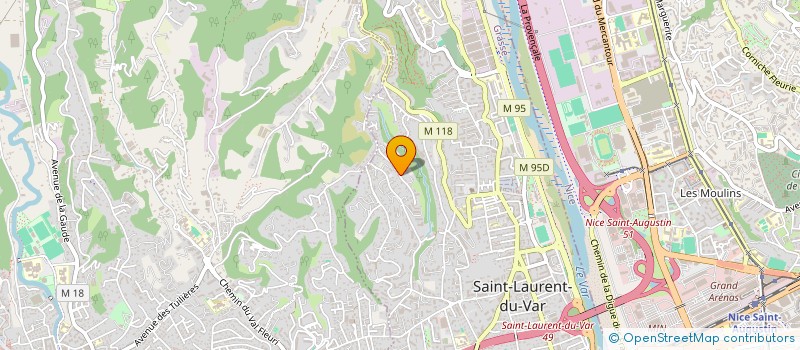 localisation de l'entreprise SCI LA TULIPE ROUGE à SAINT-LAURENT-DU-VAR