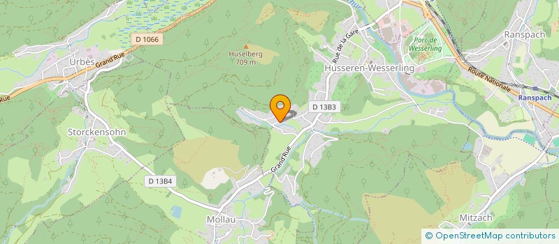 localisation de l'entreprise SCI LA TURBINE  HUSSEREN-WESSERLING