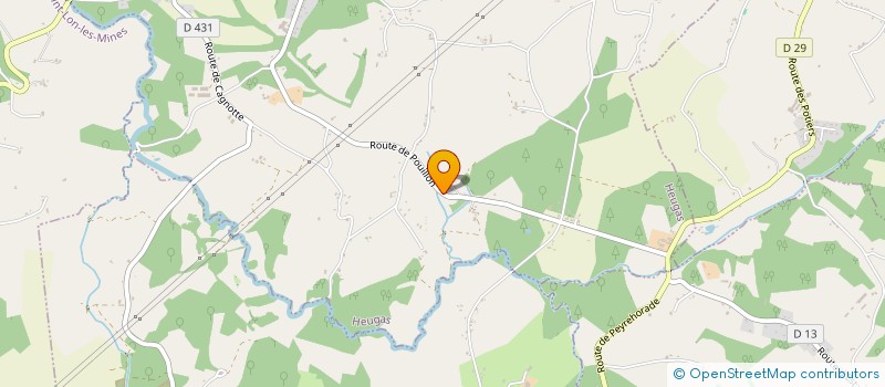 localisation de l'entreprise SCI LA US  HEUGAS