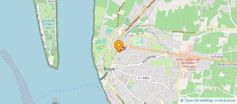 localisation de l'entreprise SCI LA VACANCIERE à BLAYE