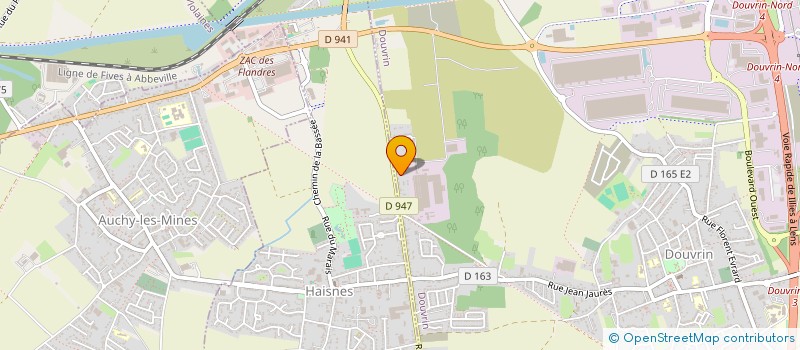 localisation de l'entreprise SCI LA VACHE RIT  DOUVRIN