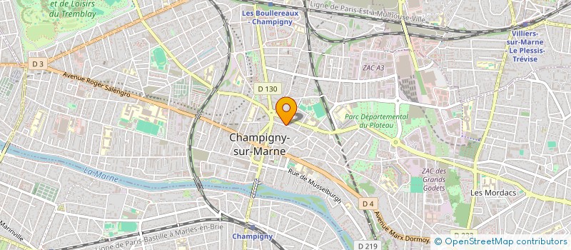 localisation de l'entreprise SCI LA VAGUE  CHAMPIGNY-SUR-MARNE