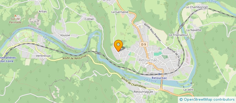 localisation de l'entreprise SCI LA VAGUE BLAY  RETOURNAC