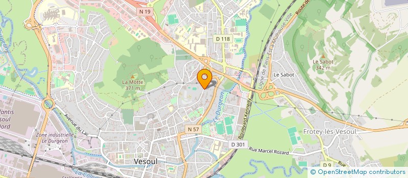 localisation de l'entreprise SCI LA VALBAR à VESOUL