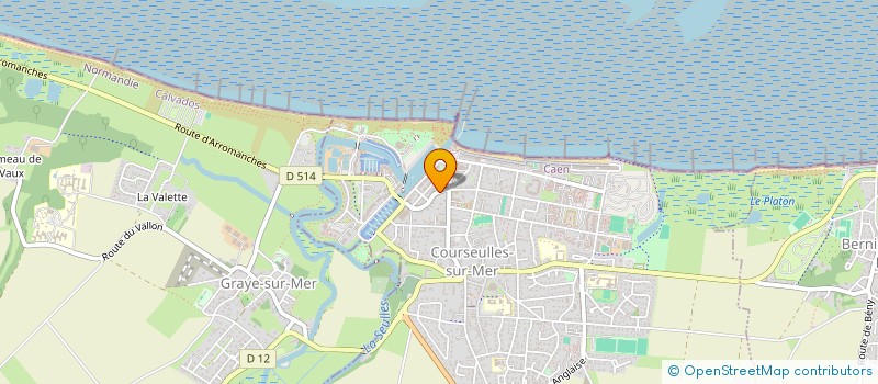 localisation de l'entreprise SCI LA VALBENIERE à COURSEULLES-SUR-MER