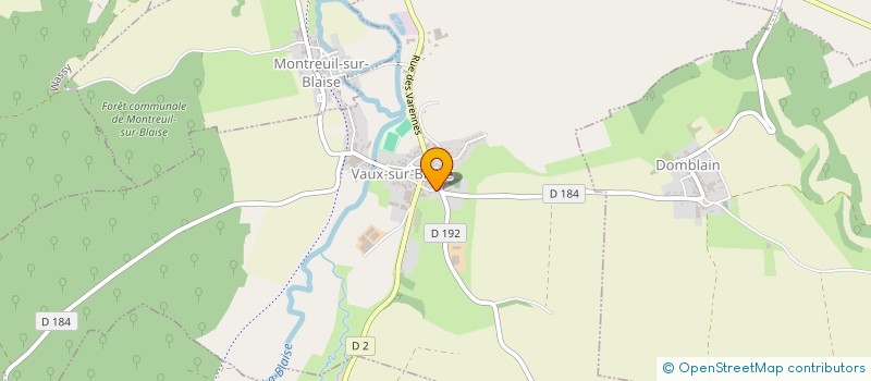 localisation de l'entreprise SCI LA VALBLAISIENNE à VAUX-SUR-BLAISE
