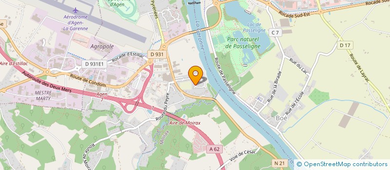 localisation de l'entreprise SCI LA VALENCIENNE  LE PASSAGE