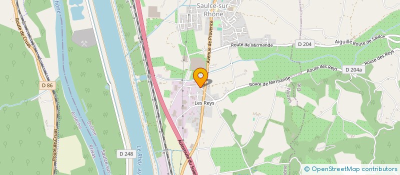 localisation de l'entreprise SCI LA VALENTINA  SAULCE-SUR-RHONE