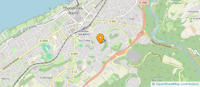 localisation de l'entreprise SCI LA VALERETTE à THONON-LES-BAINS