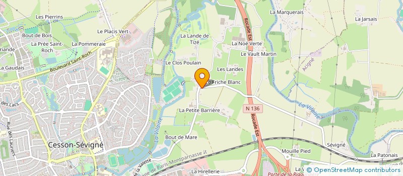localisation de l'entreprise SCI LA VALETTE à CESSON-SEVIGNE