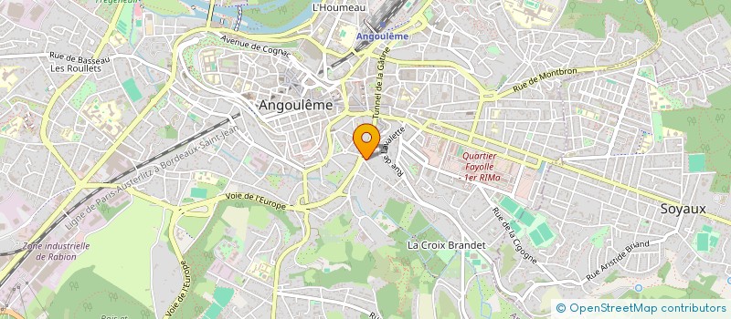 localisation de l'entreprise SCI LA VALLADE à ANGOULEME