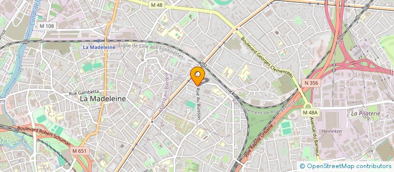 localisation de l'entreprise SCI LA VALLADE  LILLE