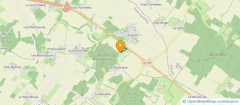 localisation de l'entreprise SCI LA VALLADE II  SAINT-PORCHAIRE