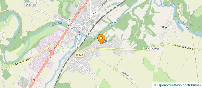 localisation de l'entreprise SCI LA VALLEE 2B  CHATEAU-LARCHER