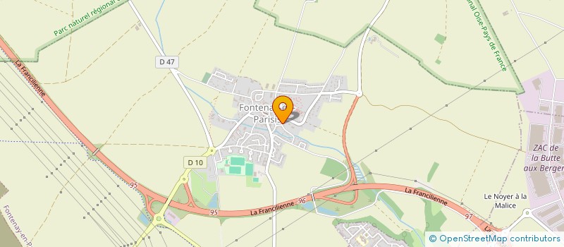 localisation de l'entreprise SCI LA VALLEE  FONTENAY-EN-PARISIS