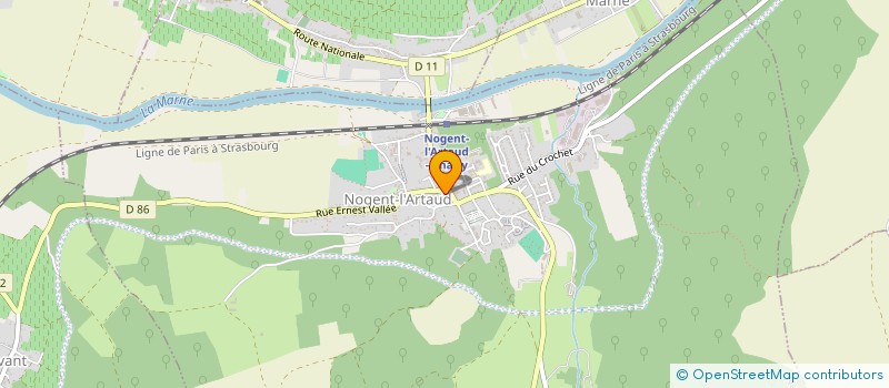 localisation de l'entreprise SCI LA VALLEE  NOGENT-L'ARTAUD