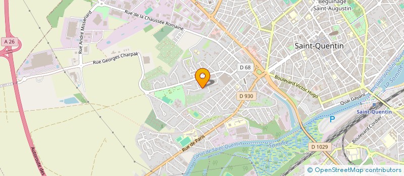 localisation de l'entreprise SCI LA VALLEE  SAINT-QUENTIN