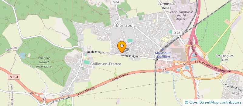 localisation de l'entreprise SCI LA VALLEE  BAILLET-EN-FRANCE